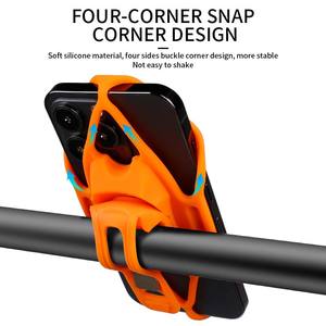 <span class=keywords><strong>Support</strong></span> de téléphone pour guidon de vélo ESLNF, <span class=keywords><strong>support</strong></span> de téléphone pour vélo de montagne, <span class=keywords><strong>support</strong></span> de téléphone en silicone élastique antichoc - Product Image 3