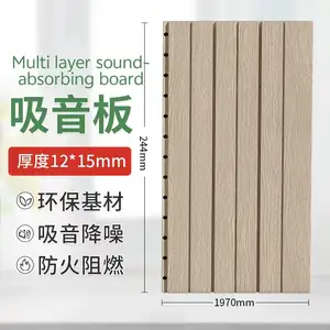 Decoração de placa de som de madeira - absorvente