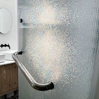 ORON DECO Mosaik-Glasfolie für Tür und Fenster, 3D-Dekorative Fensterfolie für Privatsphäre, Dekoratives Klebepapier & Folie