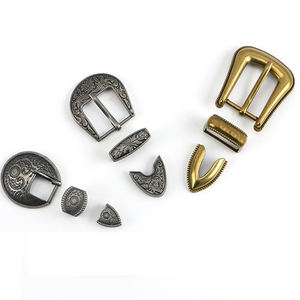 कस्टम हॉट बिक्री 30 मिमी विंटेज धातु तीन-टुकड़ा पश्चिमी बेल्ट बकल बेल्ट बकल कमर सहायक उपकरण - Product Image 2