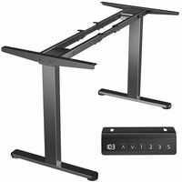 Bureau debout électrique réglable en hauteur avec moteur, pour poste de travail à domicile ou au bureau, avec levage fluide et silencieux