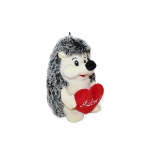 Cadeau de la Saint-Valentin, peluche <span class=keywords><strong>hérisson</strong></span> en peluche, rose rouge, je t'aime, jouets en forme de cœur, couverture avec rembourrage en coton PP - Product Image 3