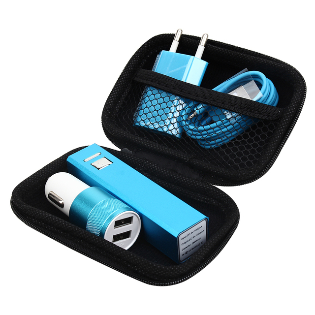 Portable Phone Travel Battery Charger Power Bank Eva Case