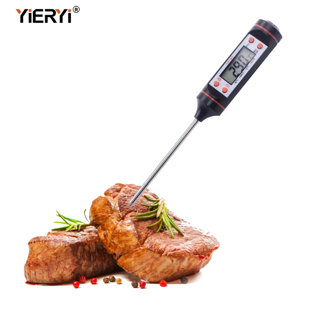 Termometer Makanan Digital BBQ, Termometer Daging