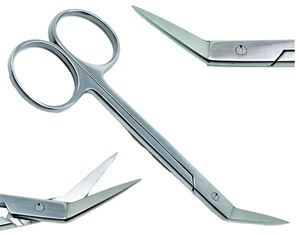 Instrumento Quirúrgico Hasni con Certificación CE e ISO, Manual, 7 Pulgadas, Curvo, con Punta Afilada, Mango con Anillo, Acero Inoxidable, para Uso Dental y Quirúrgico, 5 Años de Garantía - Product Image 1