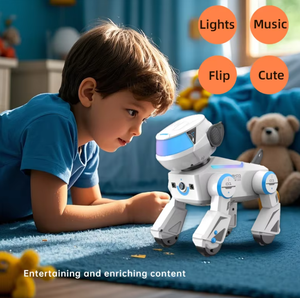 SJY-BG1546 NUEVO Perro Robot con IA, Control Inteligente por Bluetooth, con Movimientos de Baile, Giro Invertido, Juguete Educativo STEM - Product Image 5