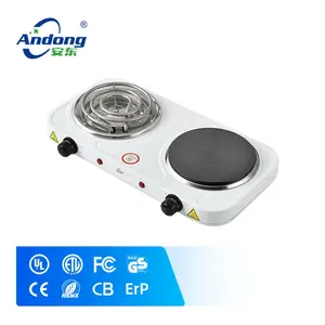 Andong kitchen appliance battery stove with solid and coil heating plate for electric cooking stove induction cooker