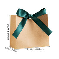 Boîtes en papier pour bonbons et friandises, 3 couleurs mélangées, avec ruban, pour cadeaux de fête, emballages de friandises, sacs en papier pour mariage, anniversaire, décoration