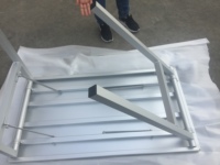 Table pliante en aluminium, sur mesure, pour camping