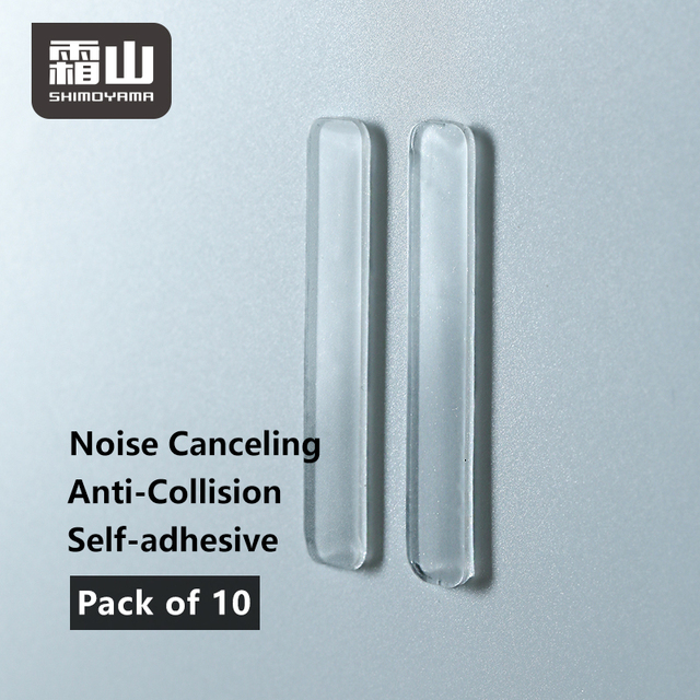 SHIMOYAMA Pack of 10 Multi-Shape Self-Adhesive Cabinet Stoppers Strong Clear Soft Rubber Bumper Pads for Furniture Accessories
