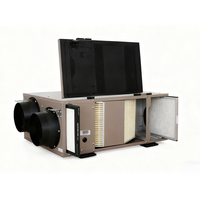 Systèmes de CVC DECETOMair, ventilateur à récupération d'énergie ERV, récupérateur, diffuseur de plafond pour salle de bain, appartement, chambre à coucher, extérieur