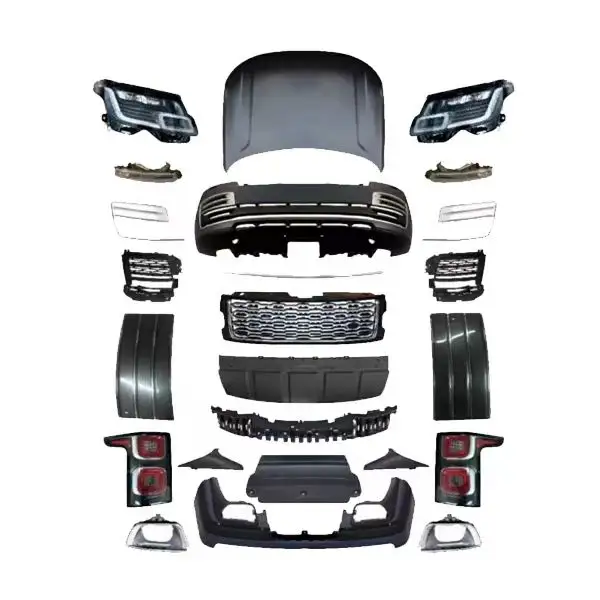 Kit de carrosserie de voiture au prix de gros pour Land Rover Range Rover Vogue L405 2013-2017 Mise à niveau vers 2018-2021 SVA Facelift Lamp Bumper Hood