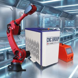 Robot de soudage laser multi-articulations vertical à six axes, bras de robot industriel laser 1,5 kW pour acier inoxydable et acier au carbone - Product Image 1
