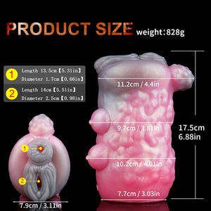 Yocy Fantasy Stroker Schapen Meisje Realistische Vagina Penis Massager Dier Dual Channel Siliconen Mannelijke Masturbatie Seksspeeltje Groothandel - Product Image 2