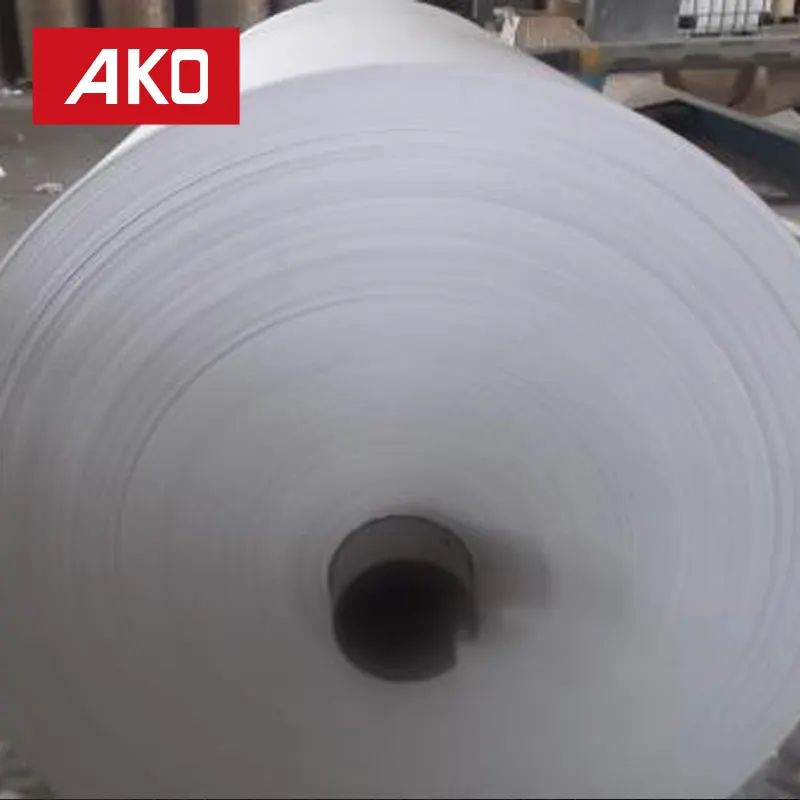 Papel autoadhesivo de uso generalizado, papel glassine blanco, Rollo gigante de papel térmico adhesivo de 58g