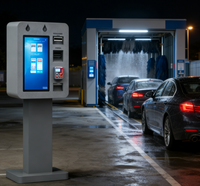 Terminal de paiement pour lavage de voitures et stationnement avec SDK PLC intégré personnalisé, paiement par carte bancaire, processeur Intel Core I3, système d'exploitation Windows/Android