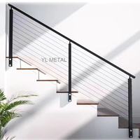 YL METAL Prix usine Garde-corps sans cadre en acier inoxydable pour balcon, terrasse, balustrade, clôture, garde-corps en fibre de verre