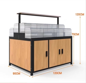 Soporte de exhibición de madera para frutas y verduras secas, estante de un solo lado, para <span class=keywords><strong>comprar</strong></span> fruta y verdura - Product Image 5