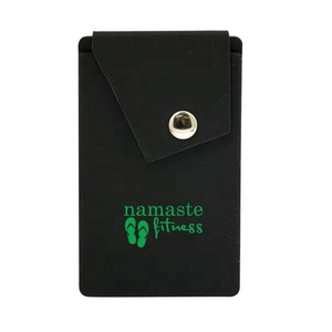 Custom Printed Logo Silicone Phone Secure Snap <strong>Button</strong> Closure Pocket with Stand Perfect for Carrying <strong>Identification</strong> Cards and Cr - Product Image 6