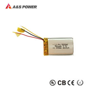 UL approval 552540 rechargeable lipo battery 3,7 V 540 MAH Headphones for bluetooth - Product Image 5