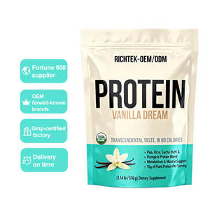 דל moq נמוך עשיר בחומצות אמינו שרשרת מסועפות צמח חלבון עם אבקת חלבון טבעונית באיכות הטובה ביותר - Product Image 1