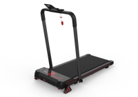 Tapis roulant pliable sous le bureau, 2,25 HP, 265 LBS, inclinaison manuelle à 3 niveaux, écran LED, télécommande, machine de fitness compacte pour la maison