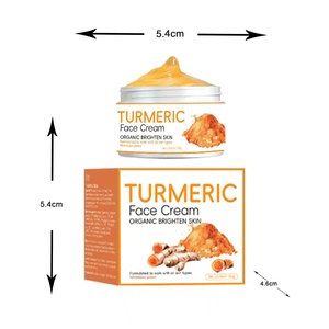 Crème pour le visage au curcuma biologique, éclaircissante, hydratante, <span class=keywords><strong>anti</strong></span>-acné, <span class=keywords><strong>anti</strong></span>-<span class=keywords><strong>inflammatoire</strong></span>, soin naturel de la peau pour tous les types de peau - Product Image 6