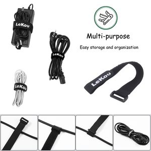 Good Price High Quality Customized Loge Reusable Die Cut Adjustable Multi Color Choose Self Adhesive <strong>Hook</strong> <strong>and</strong> <strong>Loop</strong> Cable Tie - Product Image 2