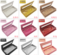 Boîte à cils professionnelle personnalisée, cils de vison 3D, étiquette privée, distributeur de faux-cils, emballage, boîte à cils scintillante
