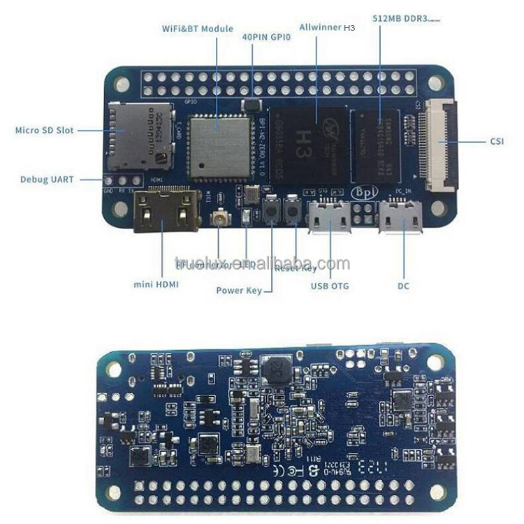 Banana Pi BPI-M2 нулевой Аппаратная платформа макетная плата Allwinner H3 Quad-Core Banana Pi M2 Zero