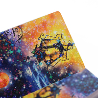 Cartes Oracle en papier impression personnalisée, pont du Tarot Mystique, cartes couleur or