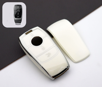 Nouvelle Housse de Clé de Voiture pour Mercedes Classe C/E GLC300L/260L E300L/E260/E350/A200, Porte-Clés en TPU à Boucle à Encliquetser