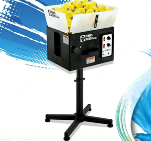 Machine à balles de tennis américaine TUTOR-06 avec télécommande sans fil, en ABS argenté/noir/jaune, pour l'entraînement, logo personnalisé - Product Image 3