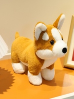 NOUVEAU Jouet en peluche géant en forme de chien Corgi, coussin super doux rembourré en coton PP