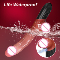 Dildo réaliste en silicone, appareil vibrant télécommandé, 7 fréquences réglables, angle de 180°, 100% étanche, pour adultes