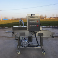 Machine à paner automatique pour croquettes de crème et ailes de poulet frites avec pompe à moteur, roulement en acier inoxydable, haute capacité
