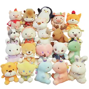 Allogogo CPC Cartoon Kuscheltier Spielzeug Kinder Party Hochzeits dekor Geschenke Kaninchen puppen Teddybär Plüschtiere für Klauen maschine