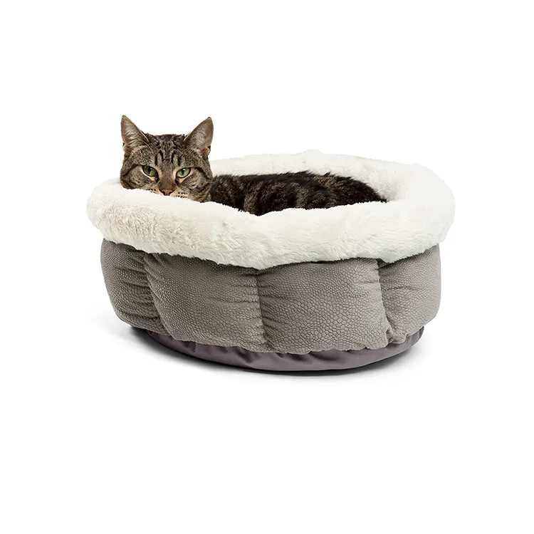 Casa Moderna Rodada Suave Fluffy Plush Confortável Lavável de alta Qualidade Luxo Grande Sofá camas do animal de estimação Do Gato Do Cão