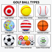 Balles de golf d'entraînement en gros du fabricant, balles de golf durables en Surlyn, blanches, impression de logo personnalisé OEM