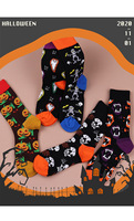 Nouvelles chaussettes mi-mollet unisexe anti-bactériennes décontractées tendance fantôme citrouille Halloween automne 2025