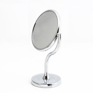 Dual Sided Rotatable <b>Vanity</b> <b>Mirror</b> <b>With</b> Magnifying Feature Durable ABS Plastic Desktop Makeup <b>Mirror</b> - Product Image 3