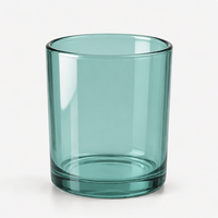 Bocaux à bougies en verre personnalisés gris, noir et colorés de 10 oz avec couvercles et boîtes d'emballage pour la décoration de la maison