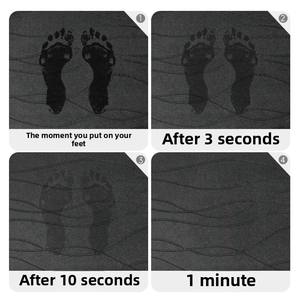 Square Hard Diatom Mud Bathroom Foot <strong>Cushion</strong> Fast Drying Diatomite Mat Non-Slip Floor Mat for Toilet <strong>Shower</strong> Room Foot Mat - Product Image 4