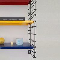 Étagère murale en gros, style Mondrian moderne, étagère murale en métal colorée, rangement mural flottant réglable