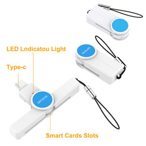 Lecteur-graveur de cartes intelligentes USB Type C pliable SENONE SCR38 Premium pour cartes SM et téléphones mobiles - Product Image 6