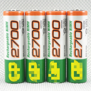 Batteria Ricaricabile G-<span class=keywords><strong>P</strong></span> <span class=keywords><strong>AA</strong></span> 2700mAh NiMH 1.2V ad Alta Capacità, Durata 5 Volte Superiore per Fotocamere, Flash, Giocattoli e Dispositivi Domestici - Product Image 3