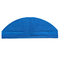 EN 2017/745 topi teater SMS medis biru buatan mesin topi bedah sekali pakai dengan ikat belakang