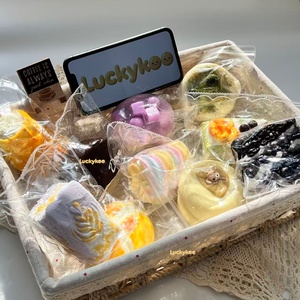 Luckykko Pinch Family <b>Squishy</b> Taba <b>Squishy</b> Ore Stress Relief Toy Pinching Sandwich Simulation Cookie <b>Squishy</b> - Product Image 2