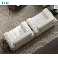 Ensemble de canapés de bureau Liyu, cuir PU de haute qualité, design moderne, canapé modulaire doux et confortable pour appartement, école, salon