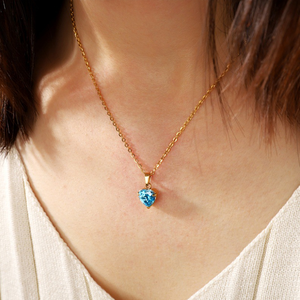 Collier tendance Bling Bling avec pendentif lune et cœur entièrement serti <span class=keywords><strong>de</strong></span> diamants, chaînes multicolores en zircon cubique, plaqué or, cadeau pour femme - Product Image 6